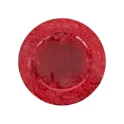 OKRASNI KROŽNIK 33CM HOLLY RED