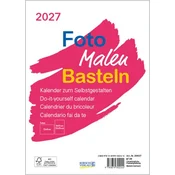 Foto-Malen-Basteln Bastelkalender A5 weiß 2027