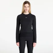 Majice Nike Sportswear Chill Knit Womens Tight Long-Sleeve Ribbed Top Black/ Sail XS