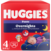 HUGGIES Little Movers Nocne pelene za bebe, 9 - 14 kg, 26 kom