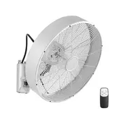 ZEVENTI - Zidni ventilator FANNY 50W/230V mat hrom + daljinski upravljac