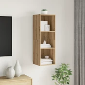Set TV komoda Zidne Umjetnicki hrast 37 x 37 x 107 cm