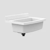 60 013 01 0099: Maxi umivalnik SANIT s skritim prelivom, beli
