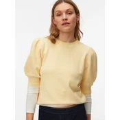 VERO MODA Pulover VMDOFFY pastelno rumena