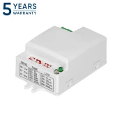 Mikrovalni senzor pokreta s DIP prekidacem, ravni, mini, 360°/180°, IP20, 1200W
