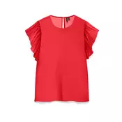VERO MODA Bluza VMSMILLA  rdeča