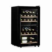 Klarstein Barossa 34 Duo, vinoteka, 2 zone, 34 boce, staklena vrata, upravljanje na dodir, crna