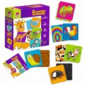 shumee IZOBRAŽEVALNA IGRA GUESS THE Animal COLOR CARTS GAME ZA OTROKE ROTER KAFER