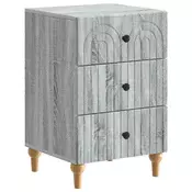 vidaXL vidaXL Nočna omarica Siva Sonoma 43x 41 x 66,5 cm Inženirski les, (5000209561)