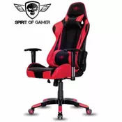 SPIRIT OF GAMER GAMING stol DEMON RED, črn-rdeč