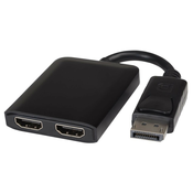 PremiumCord MST adapter DisplayPort 1.2 - 2x HDMI, proširenje+zrcaljenje+2 slike, 4K*2K@60Hz