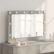 Ogledalo za Toalet Pravokutni Betonski sivi 80 x 55 x 18 cm