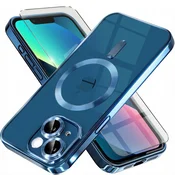 GS Ovitek za iPhone 13, Electro MagSafe, moder + zaščita za zaslon