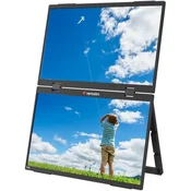 Prenosni monitor Verbatim 39,6 cm (15,6) Dual Essentials 1920x1080  60Hz IPS 10ms Mini-HDMI USB-C-Out Zvočniki 2x1W  NTSC45%