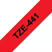 Brother TZE-441 etiketirni trakovi črni na rdečem
