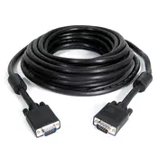 E-GREEN Kabl VGA D-sub M/M 15 m HQ feritno jezgro crni