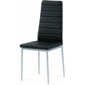 eoshop Jedilni stol črno usnje/siva barva DCL-117 BK