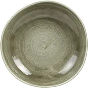 CHURCHILL Stonecast Burnished Green globoki krožnik, organski, o: 253 mm (12 kos)