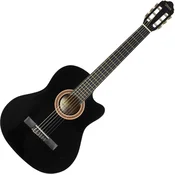 Valencia VC104C 4/4 Black Klasicna gitara (Ošteceno)