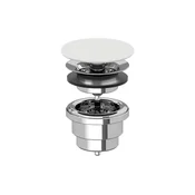 Villeroy & Boch 680800RW - umivalniški odtok, bel/sijajni krom