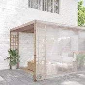 vidaXL Pokrivalo za rastline Transparentno 8 x 12 m PE