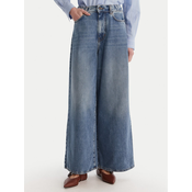 Weekend Max Mara Jeans hlače Abete 2615181101 Mornarsko modra Wide Leg
