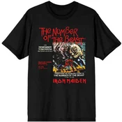 Iron Maiden Number Of The Beast Vinyl Promo Sleeve Black XL Majica