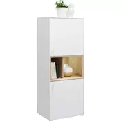 KOMODA 55/136/40 cm bela, boja hrasta