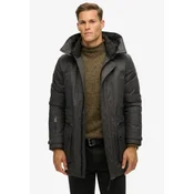 Superdry za moške. M5012049A Prešita parka iz tvida Mesto siva (M), Priložnostno, Reciklirani polister, Trajnostni