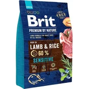 slomart BRIT Premium by Nature Sensitive Jagnjetina z rižem - suha hrana za pse - 3 kg