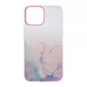 Maska Water Spark za iPhone 13 Pro transparent pink-zlatna.