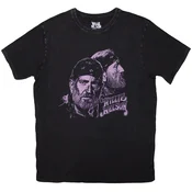 Willie Nelson Purple Graphic (Stone Wash) Black L Majica