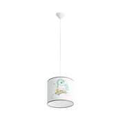 Sollux SL.1412 - Otroški lestenec na vrvici UNICORN 1xE27/15W/230V pr. 30 cm