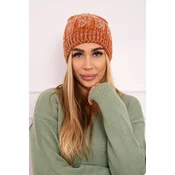 Kesi Cap with fleece Melisa K241 orange+gray