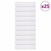 shumee vidaXL Kopalne brisače 25 kos bela 100x150 cm 360 g/m2 100% bombaž