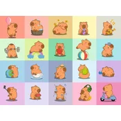 Ravensburger - Puzzle Capybara XXL - 100 kosov