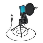 INF RGB igralni mikrofon z visoko občutljivostjo, prožno grlo USB, (5000292111)