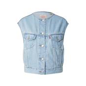 LEVIS  Brezrokavnik Collarless Shrunken 90s Trucker Vest moder denim