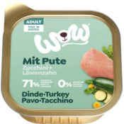 Mokra pasja hrana ADULT s puranom, bučkami + regratom - 150 g
