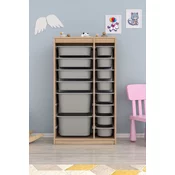 HANAH HOME Višenamenska polica Montana Xs 2D4N8U Sonomo Grey