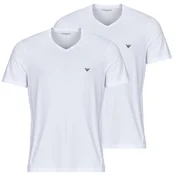 Emporio Armani Majica  črna / bela