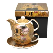 Skodelica in vrč Gustav Klimt Poljub elegantno porcelanasto darilo