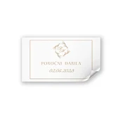 Personal Nalepka za zahvalna darila - Golden Exquisite Izberite količino: 20 kos - 40 kos