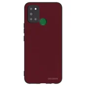 Silikonski črni ovitek za Realme 7i - Burgundy red