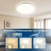 ONDTA LED stropna svetilka 22 W O42 cm z daljincem