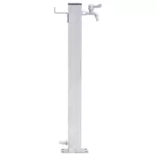 vidaXL Vrtni vodni stolp 40 cm nerjaveče jeklo kvadraten