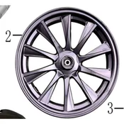Prednji tocak od aluminijuma 2.15×12 6024-30-00001 za skuter Motovene New Flash HF