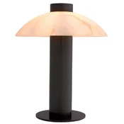 Casa Padrino luxury table lamp bronze/alabaster A� 39.5 x H. 49 cm - Round metal desk lamp with alabaster lampshade - Luxury lighting - Luxury furniture - Luxury interior