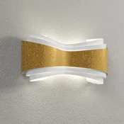 Selene Elegantna oblikovalska stenska svetilka Ionica, zlati trak - Hodnik - Dizajn - zlato, belo - Kovina