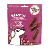 Lilys Kitchen Scrumptious klobasice z raco in divjačino - 70 g